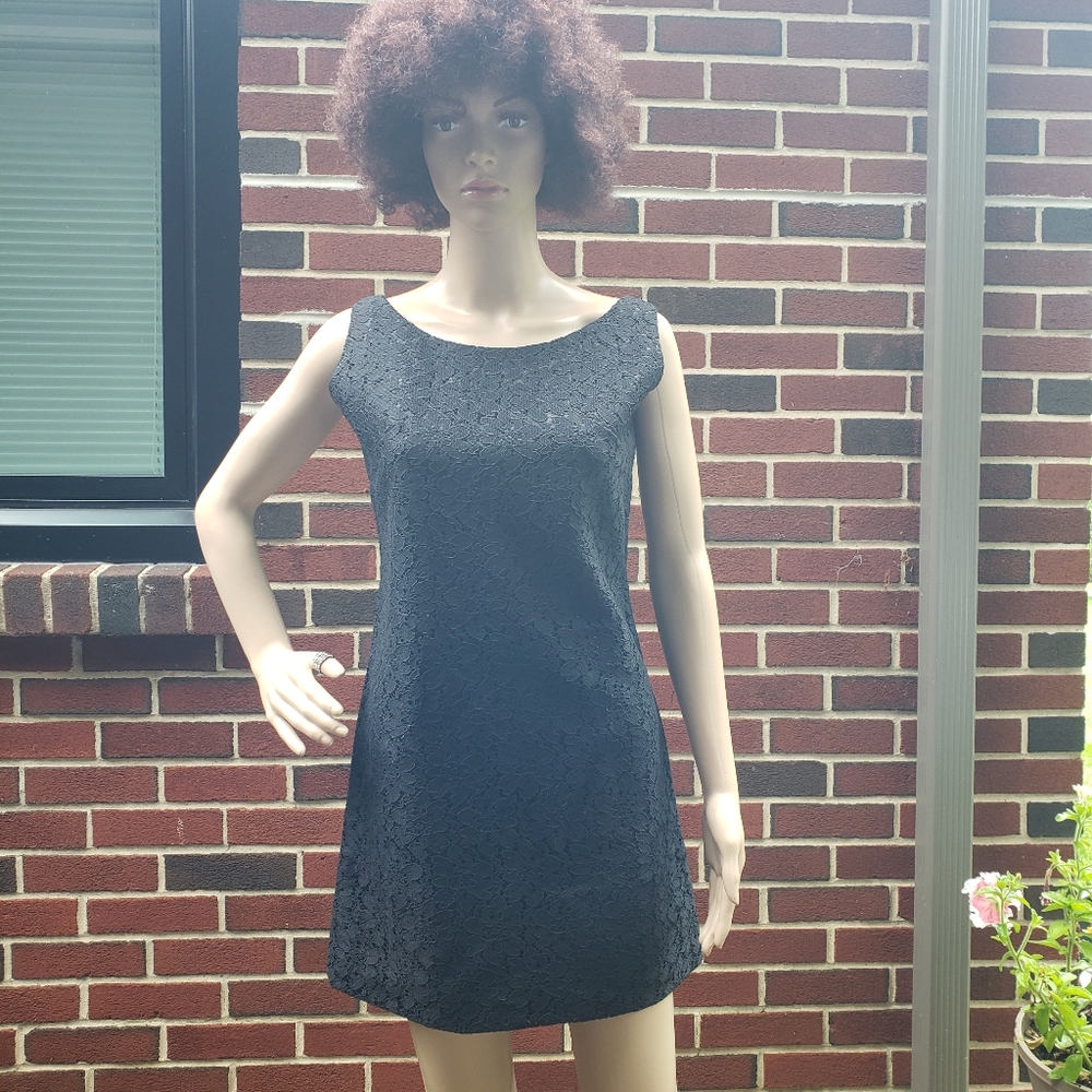 Vintage Black Lace Dress
